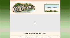 Desktop Screenshot of creeksidecabins.com